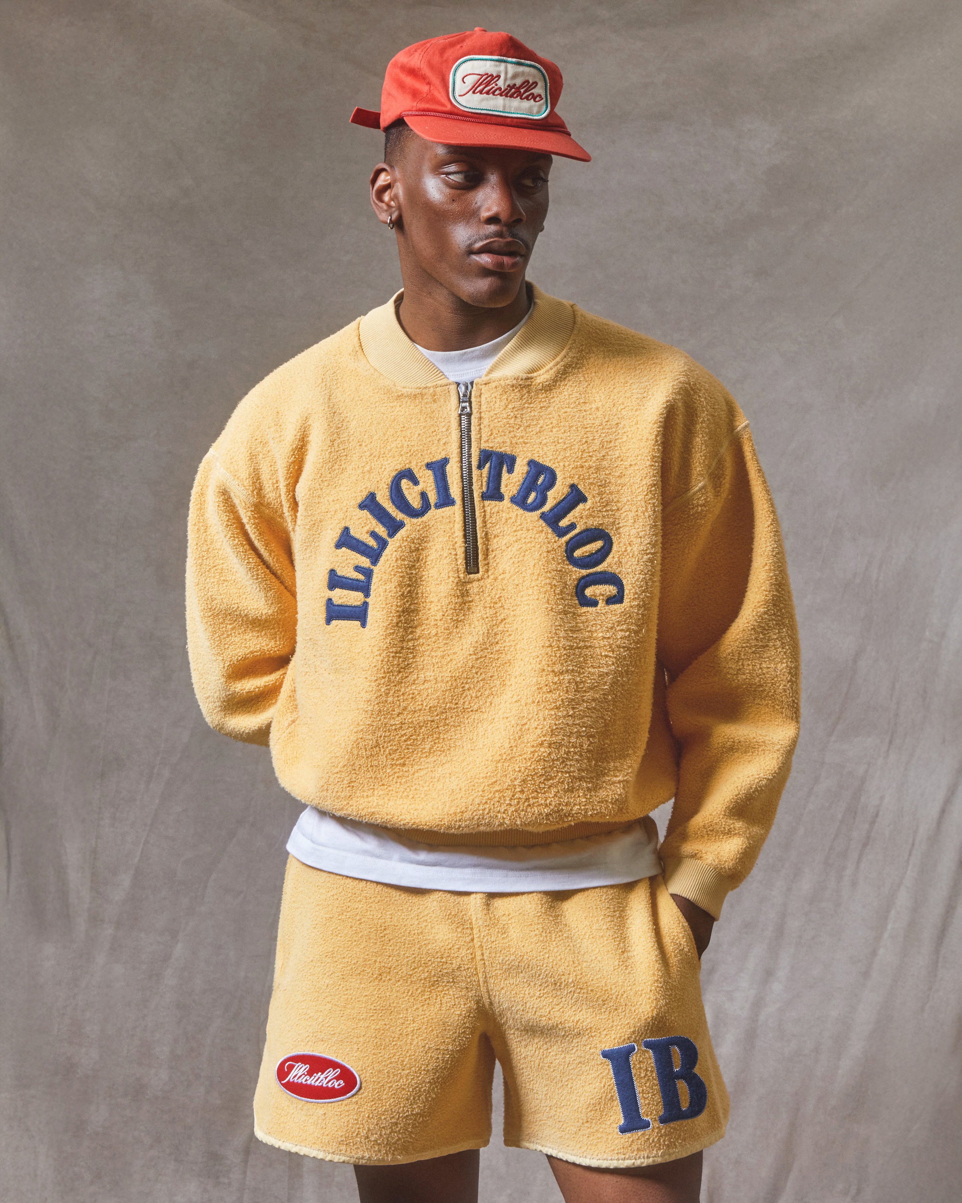 Reverse Spellout Sports Shorts - Mimosa