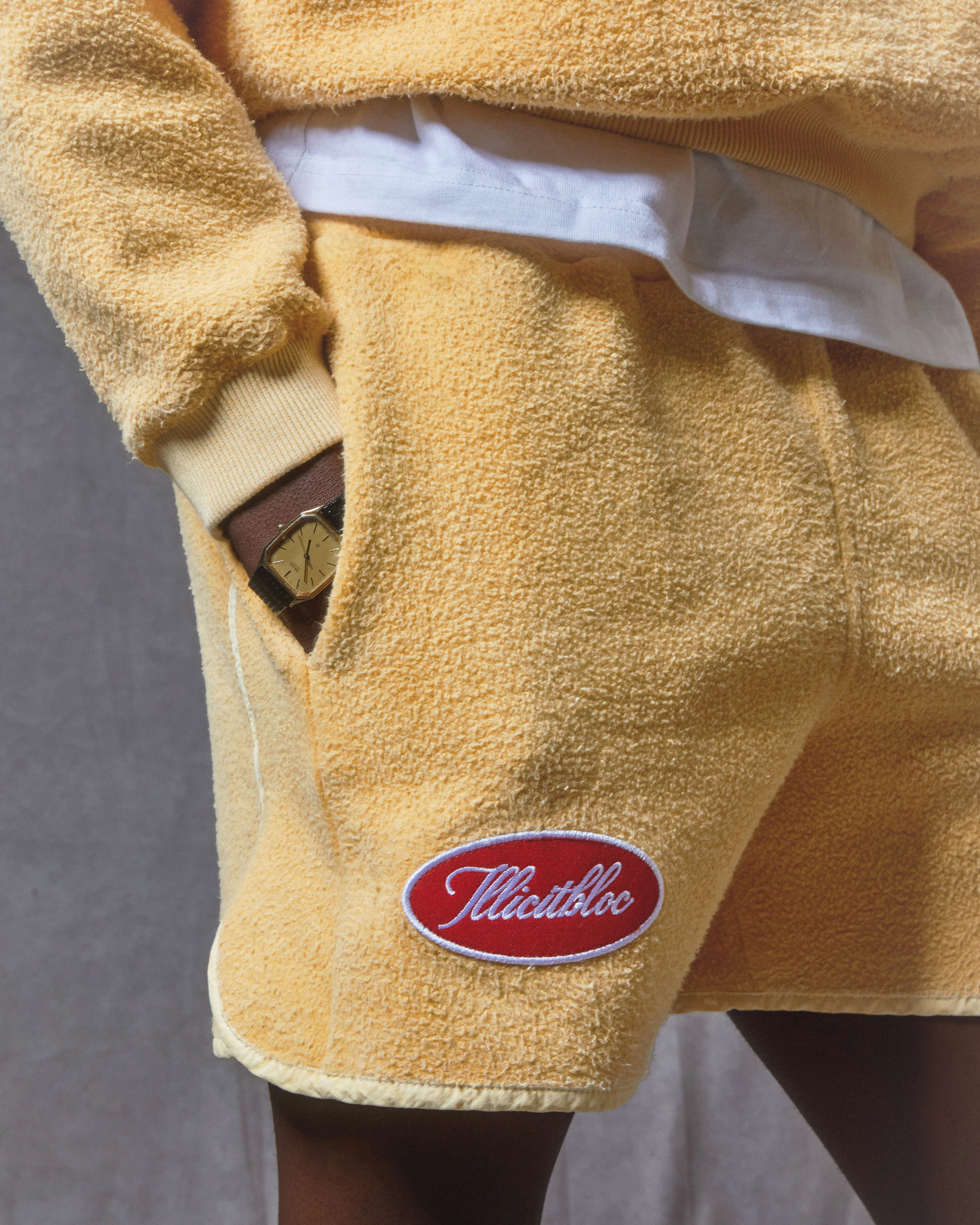 Reverse Spellout Sports Shorts - Mimosa