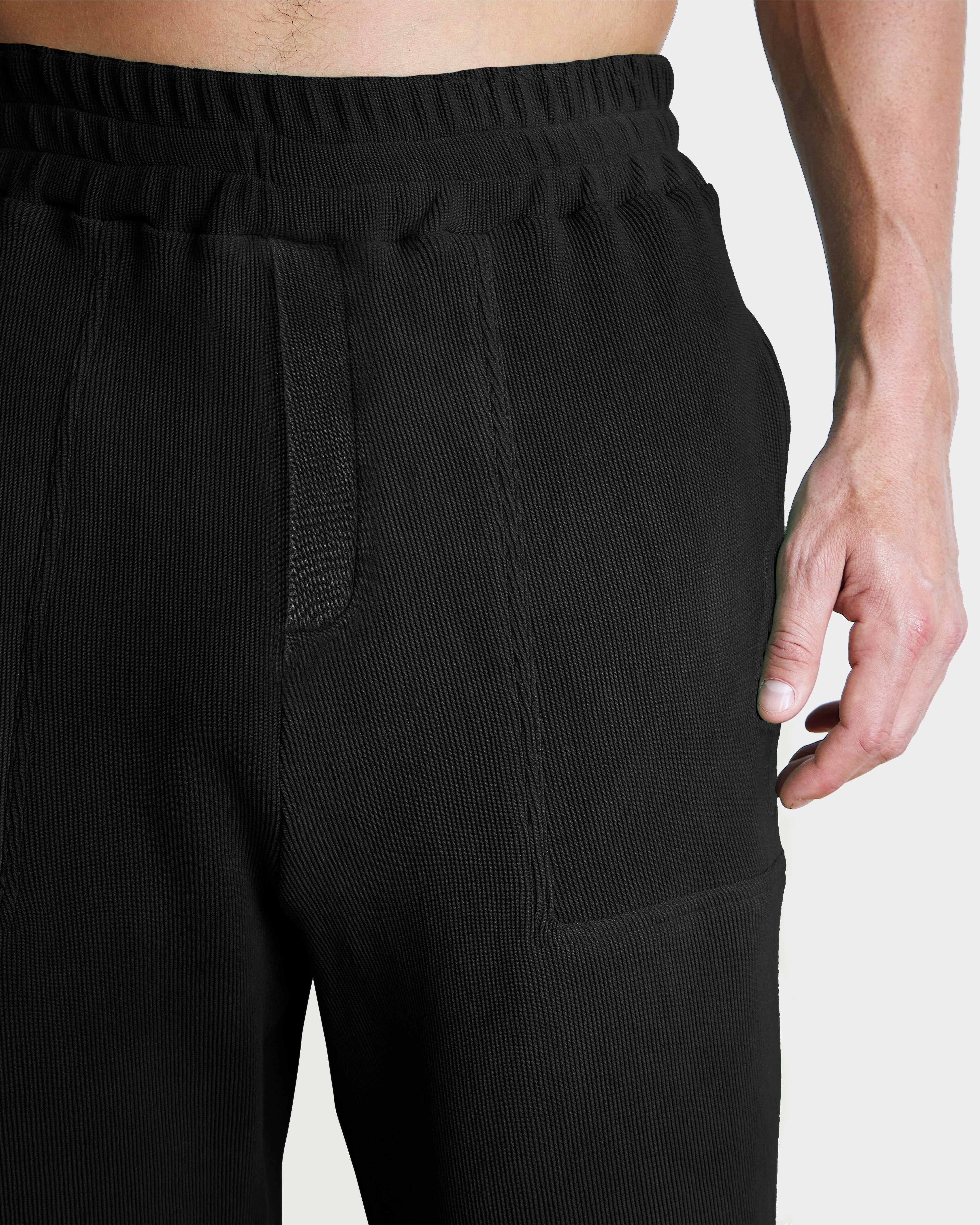 Ottoman Straight Leg - Black