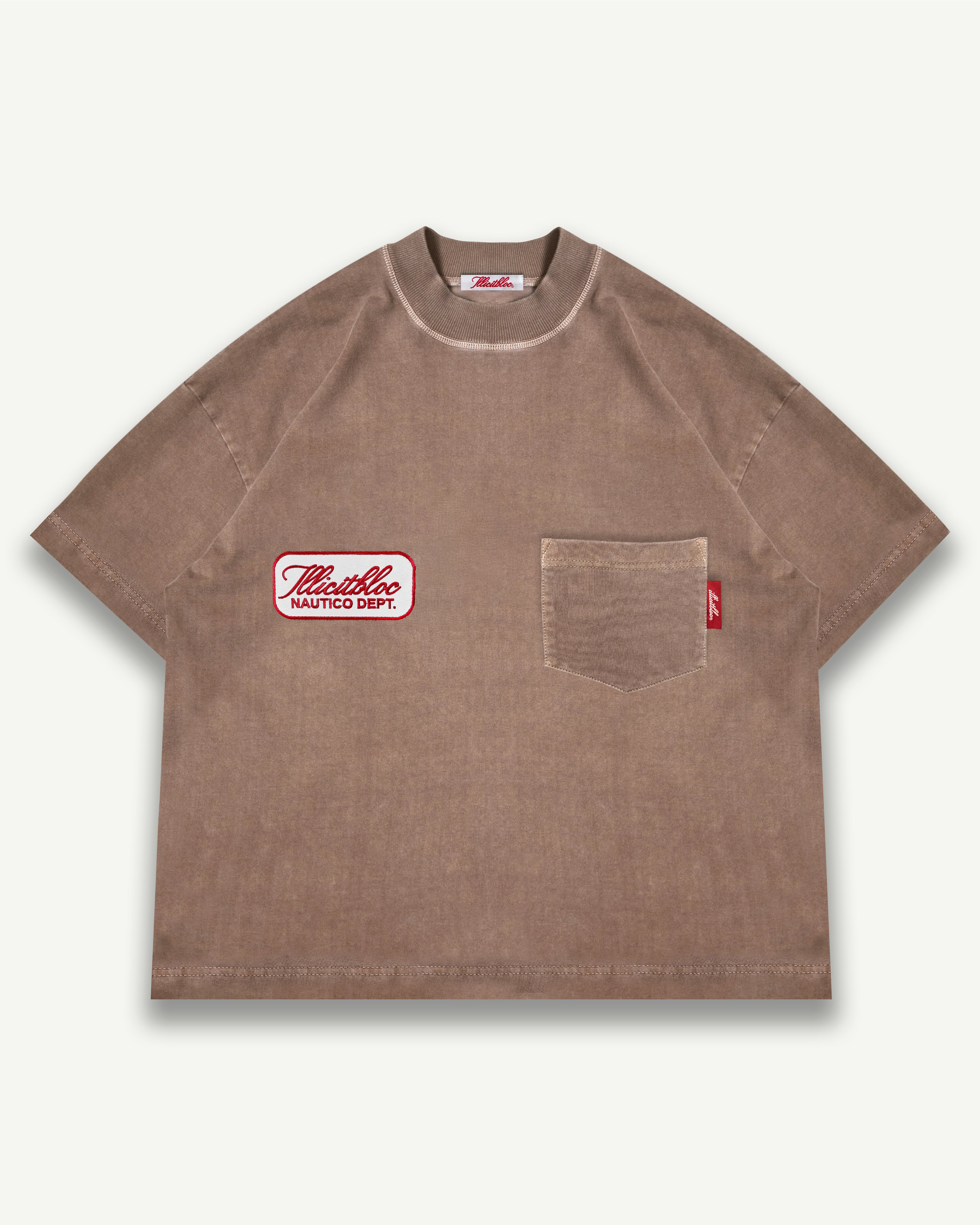 Dept. Pocket T-shirt - Washed Brown