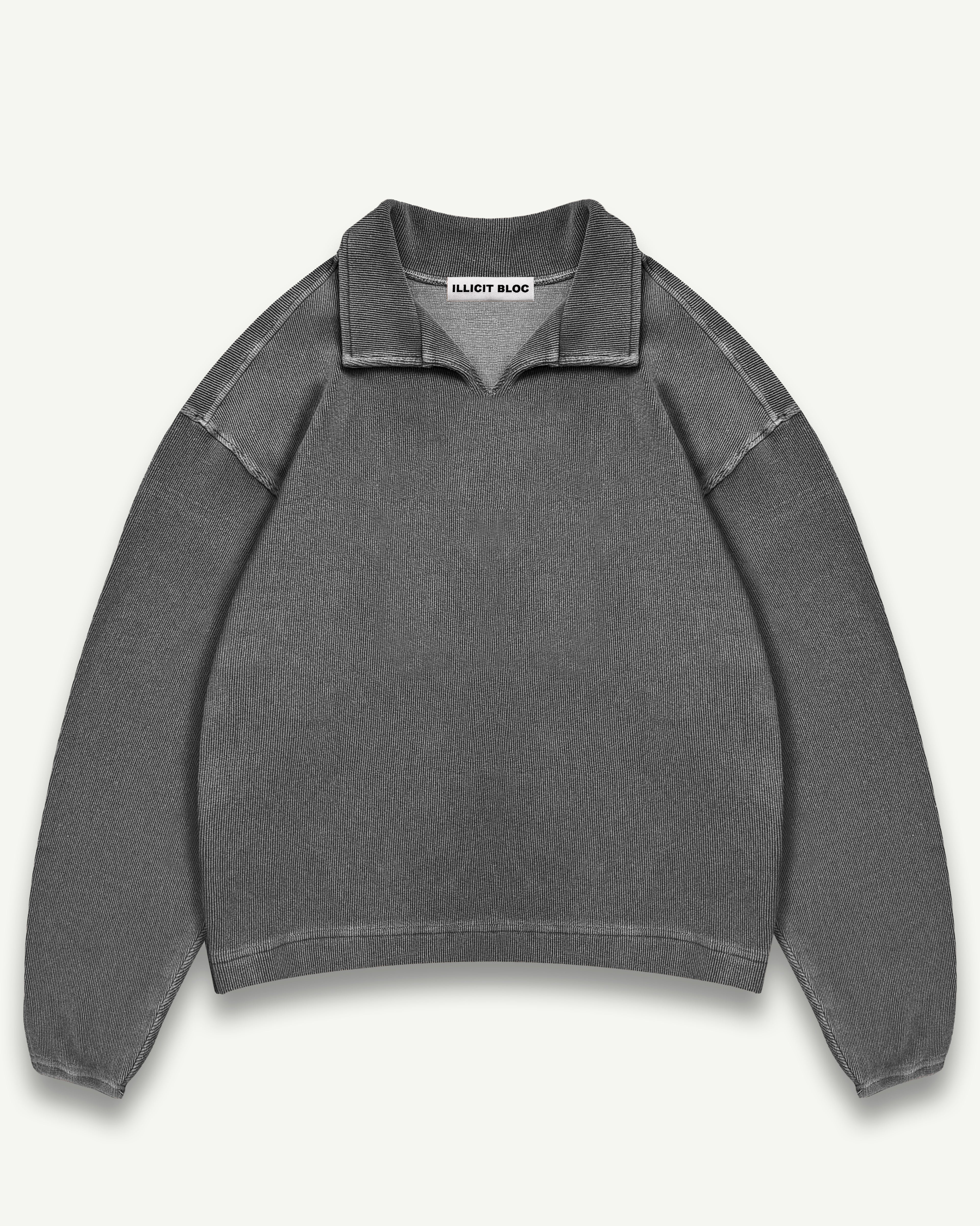 Ottoman Drill Top - Washed Black