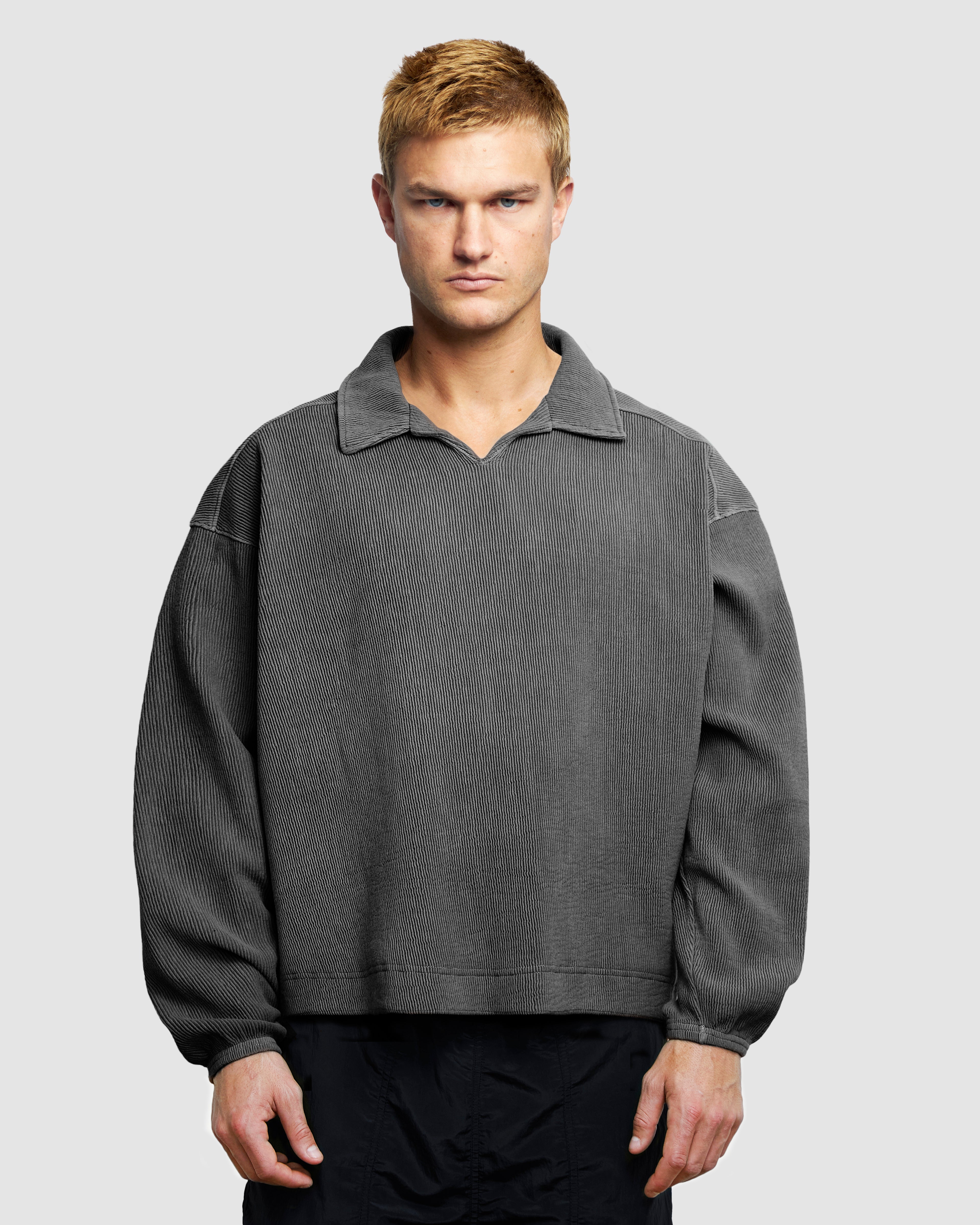 Ottoman Drill Top - Washed Black