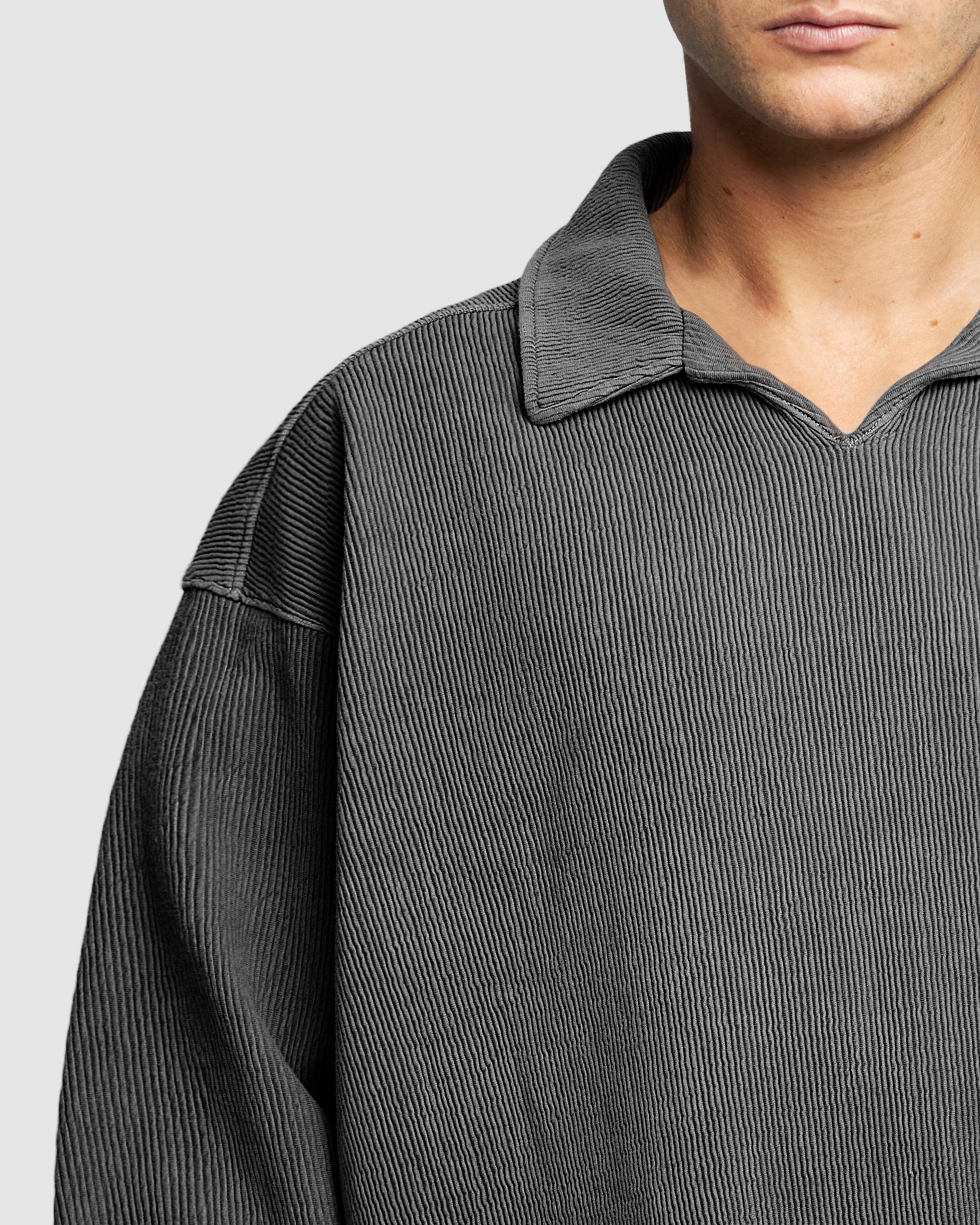 Ottoman Drill Top - Washed Black