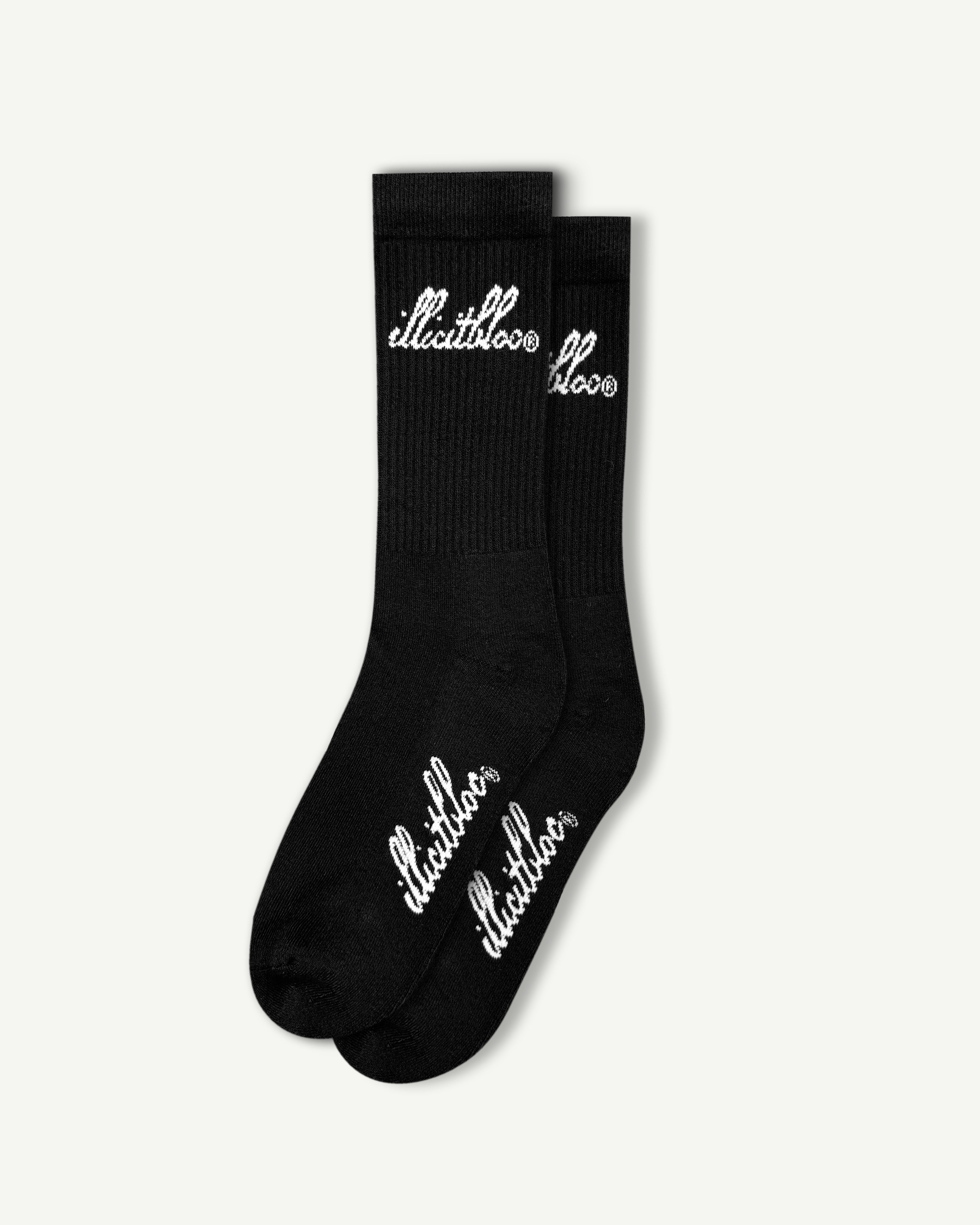 Jacquard Sock Twin Pack - Black