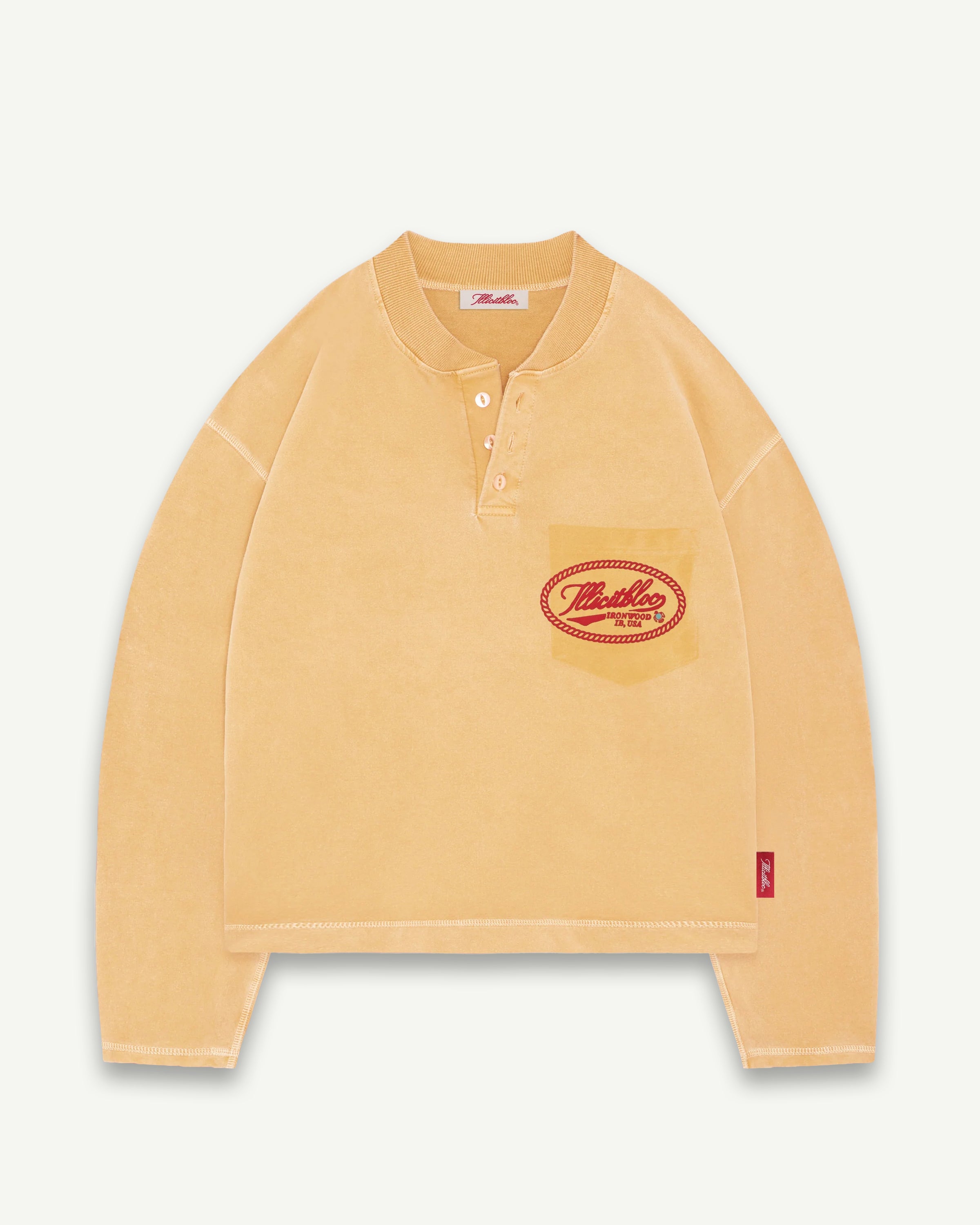 CONCHO CLOUDWEAVE™ HENLEY LONG SLEEVE - MIMOSA – Illicitbloc