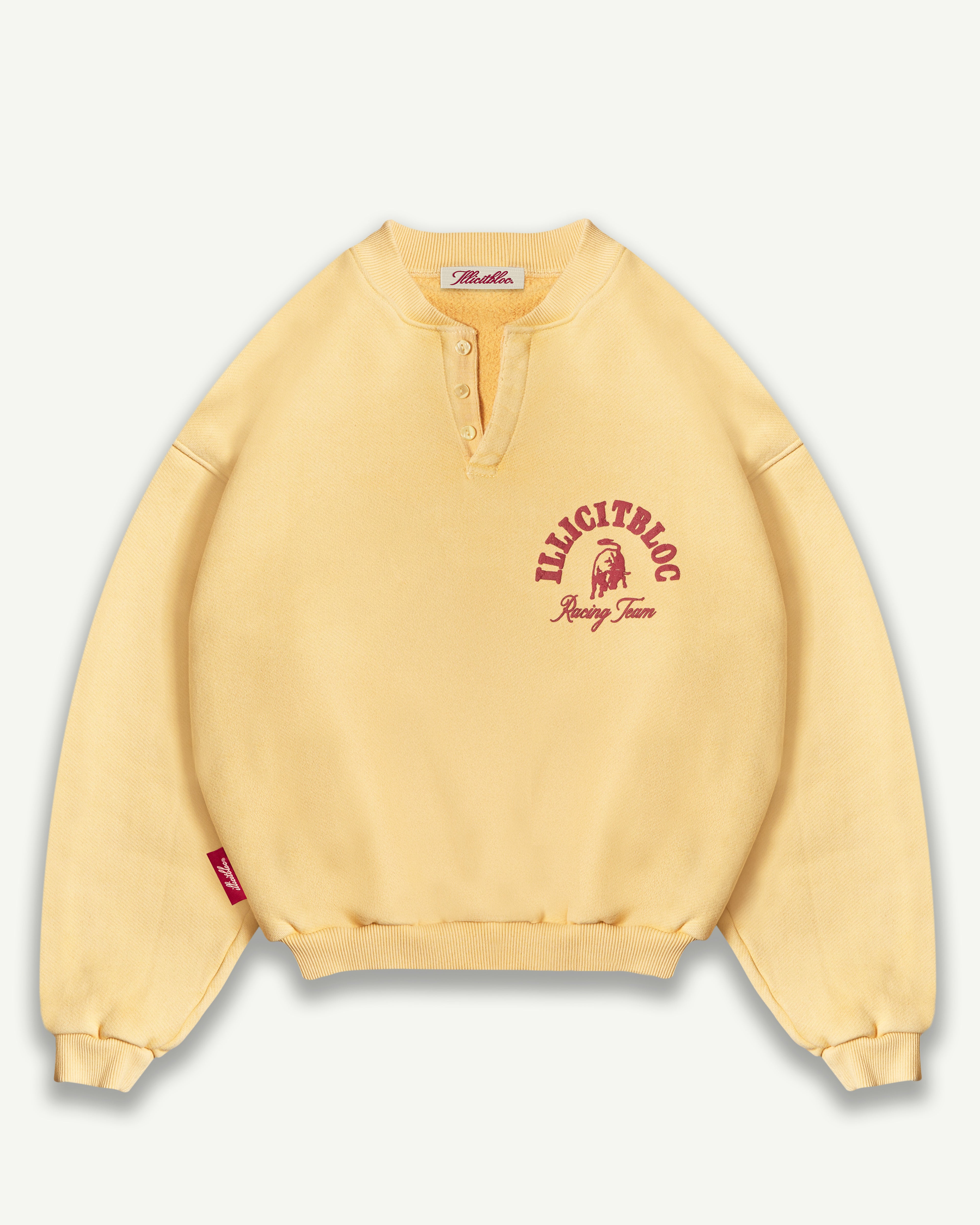 Racing Team Henley Crewneck - Mimosa