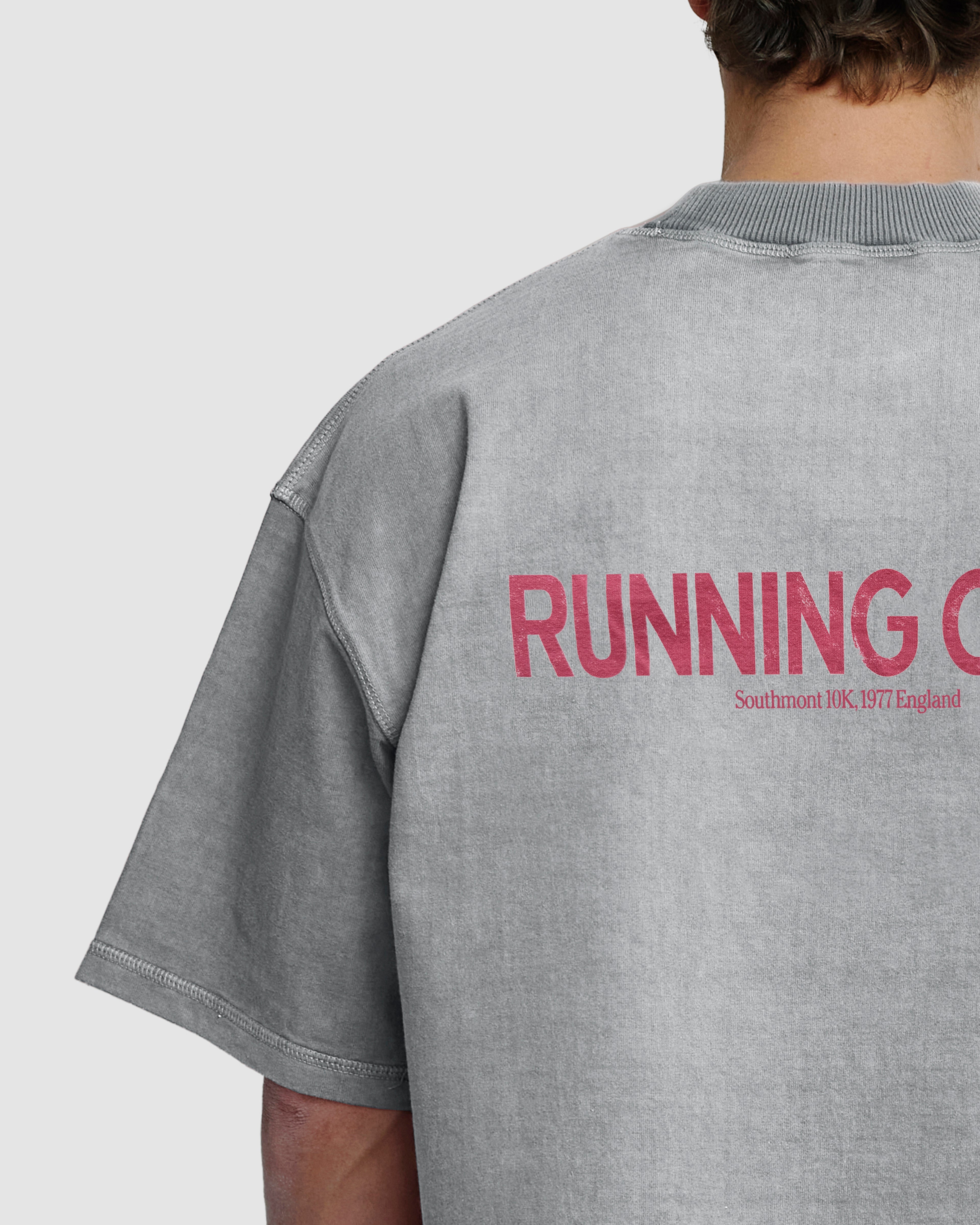 Running Club T-shirt - Powder Grey
