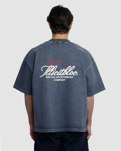 SILHOUETTE T-SHIRT - WASHED NAVY