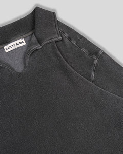 DRILL TOP - WASHED BLACK