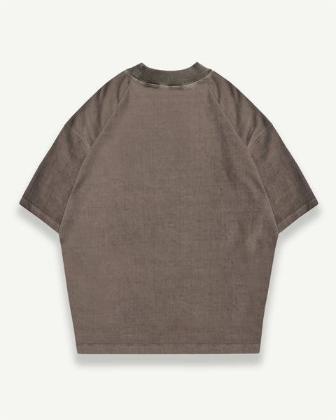 BLANK T-SHIRT - WASHED BROWN