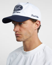 Load image into Gallery viewer, COMPANY STAMP CAP - WHITE/NAVY

