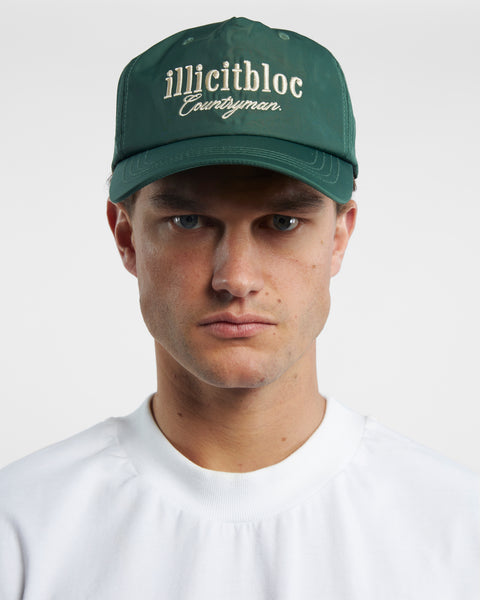 COUNTRYMAN NYLON CAP - RACING GREEN