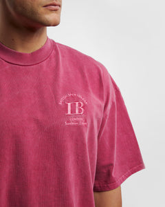 IB SPORTSWEAR T-SHIRT - WASHED MAGENTA