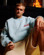 Load image into Gallery viewer, CHAINSTITCH KNIT JUMPER - GLACIER BLUE
