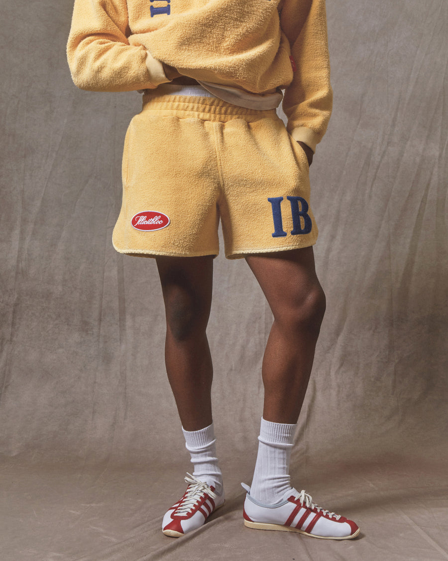 REVERSE SPELLOUT SPORTS SHORTS - MIMOSA