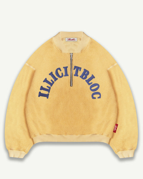 REVERSE SPELLOUT 1/4 ZIP - MIMOSA