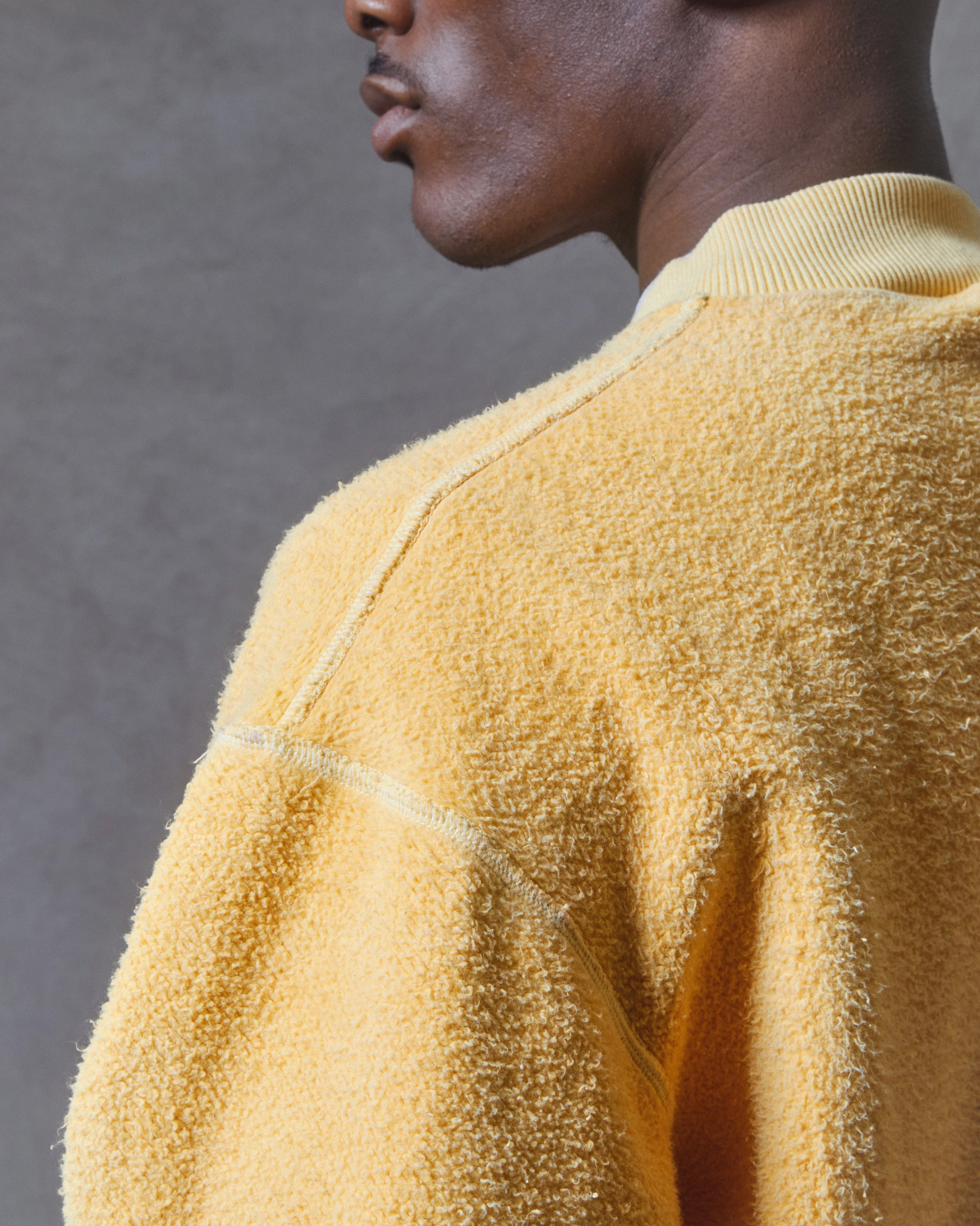 Reverse Spellout 1/4 Zip - Mimosa