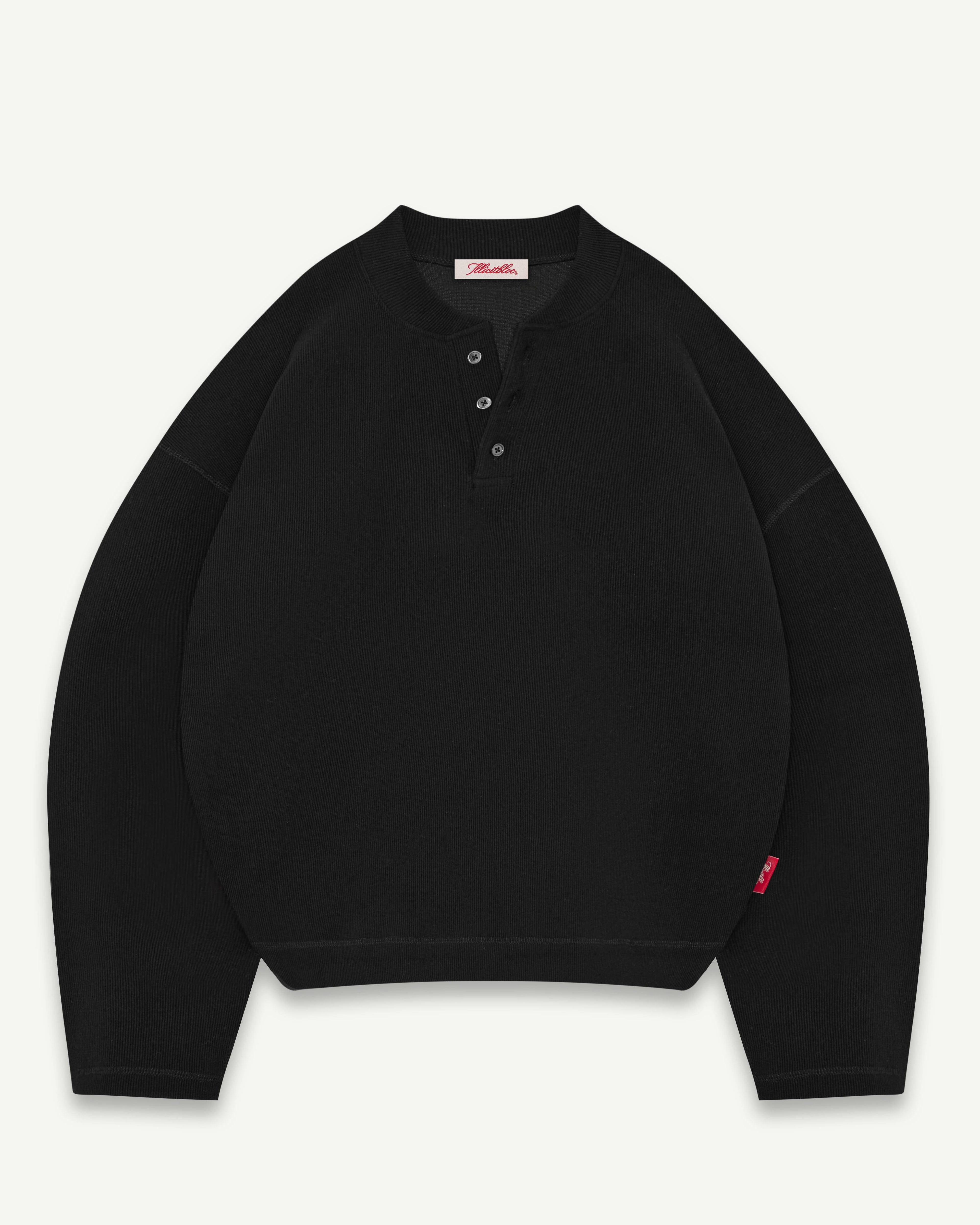 HENLEY CLOUDRIB™ - BLACK