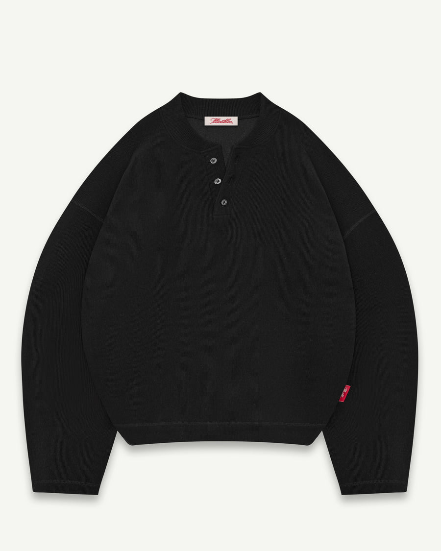 HENLEY CLOUDRIB™ - BLACK