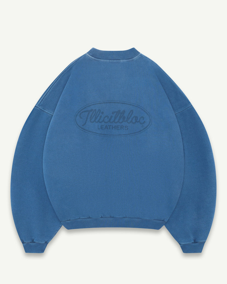 LEATHERS IRONWEAVE™ FADED POCKET SWEATSHIRT - CHORE BLUE