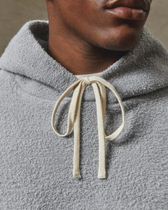 REVERSE BOX HOODIE - POWDER GREY