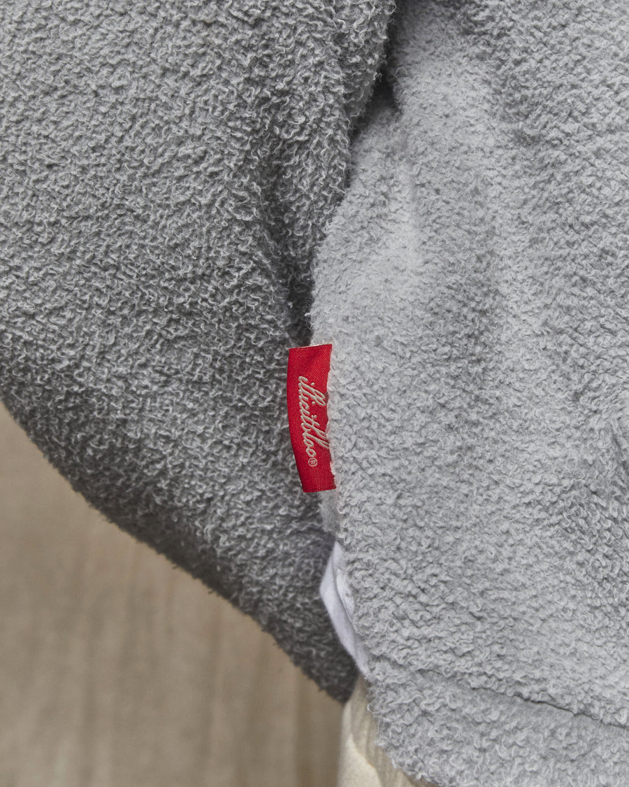 REVERSE BOX HOODIE - POWDER GREY