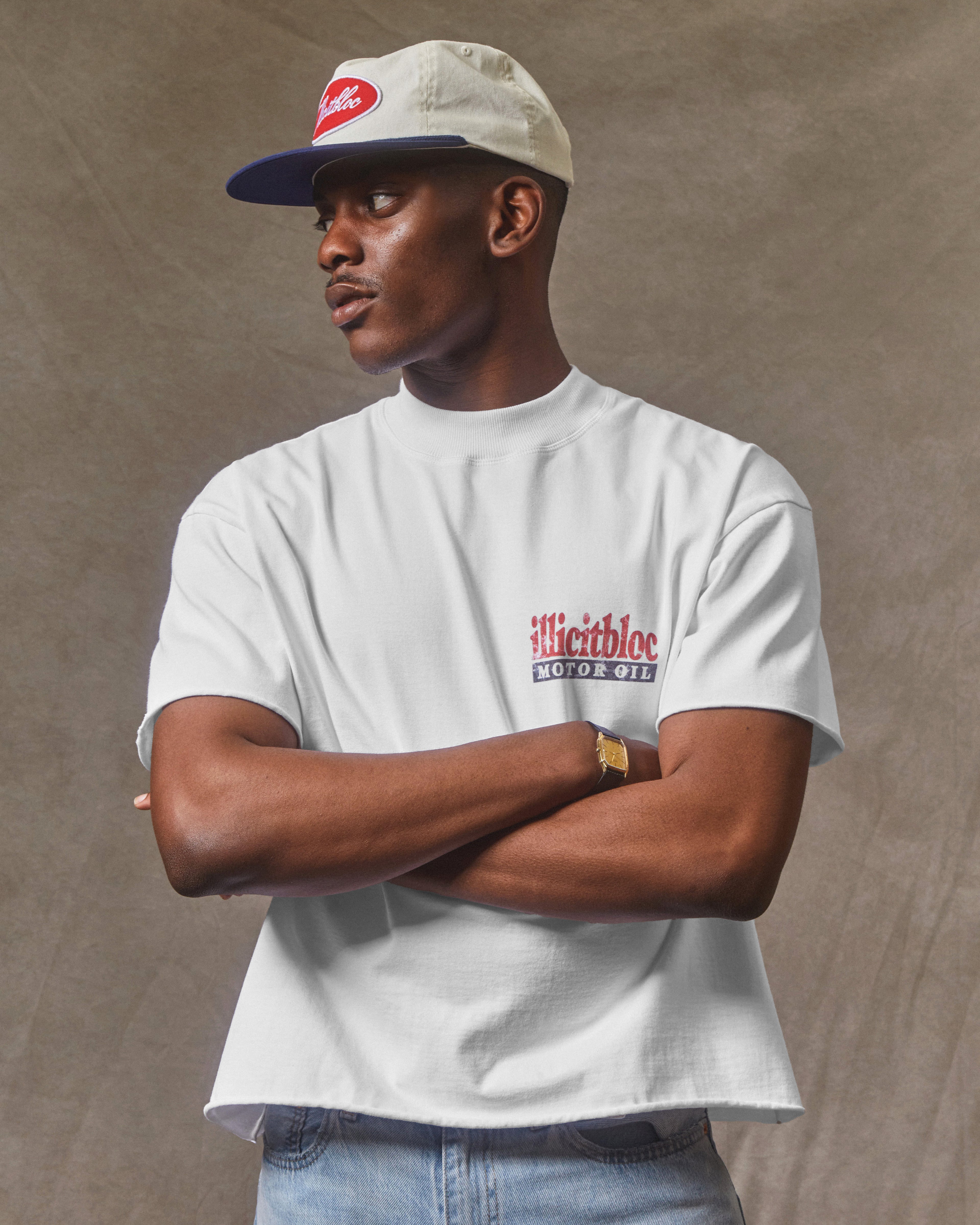 Mag Raw Hem T-shirt - White