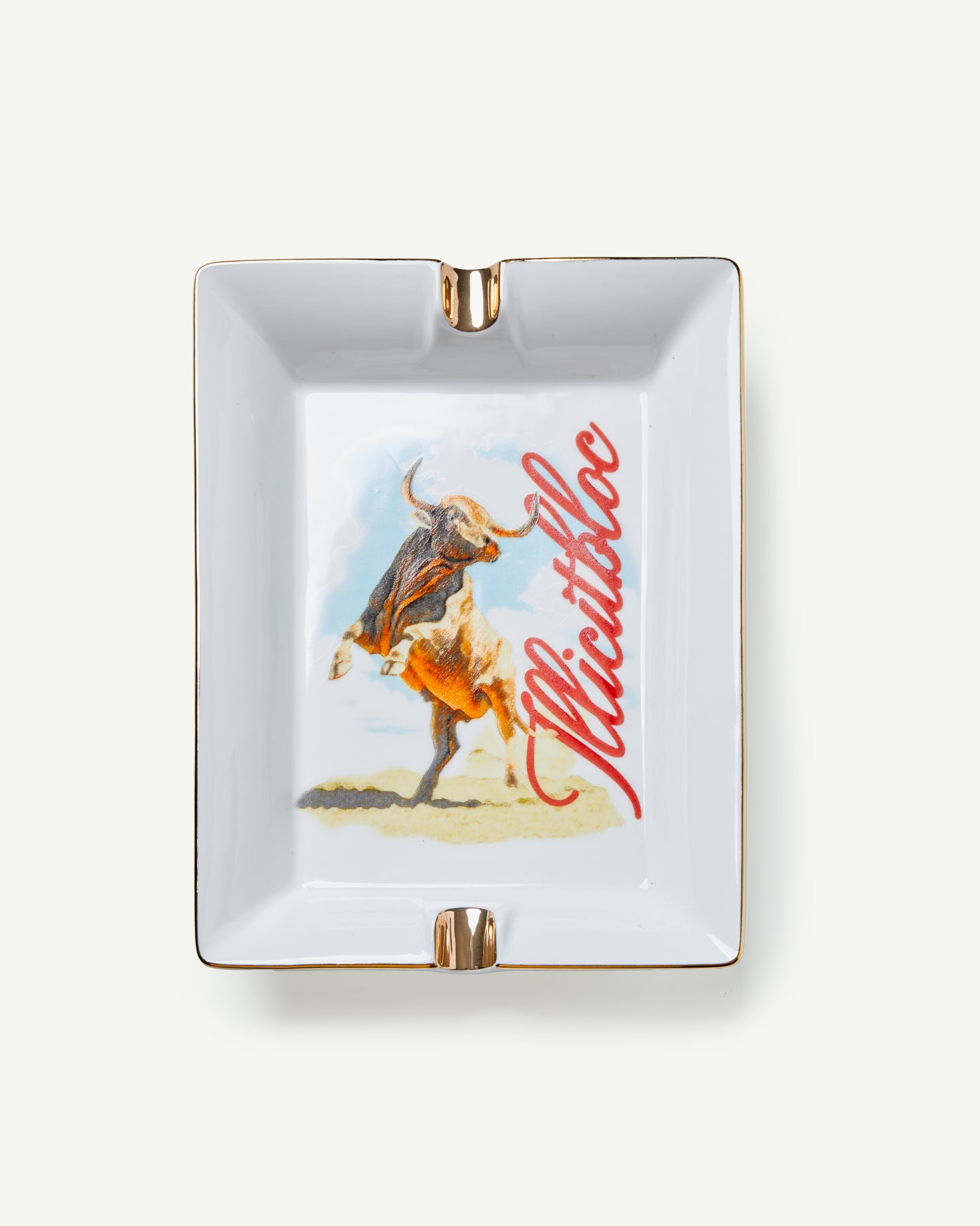 BULL MASCOT ASHTRAY