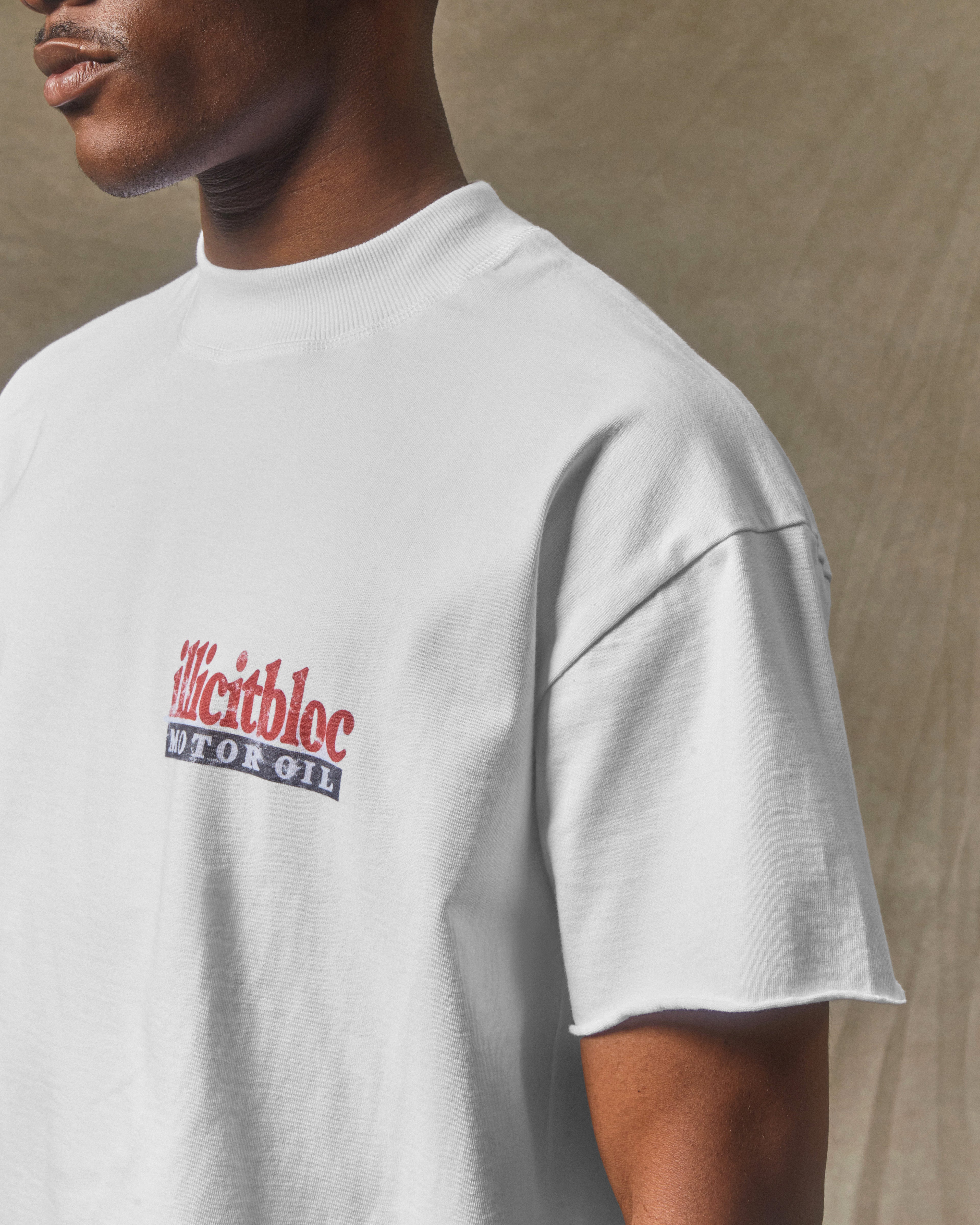 Mag Raw Hem T-shirt - White