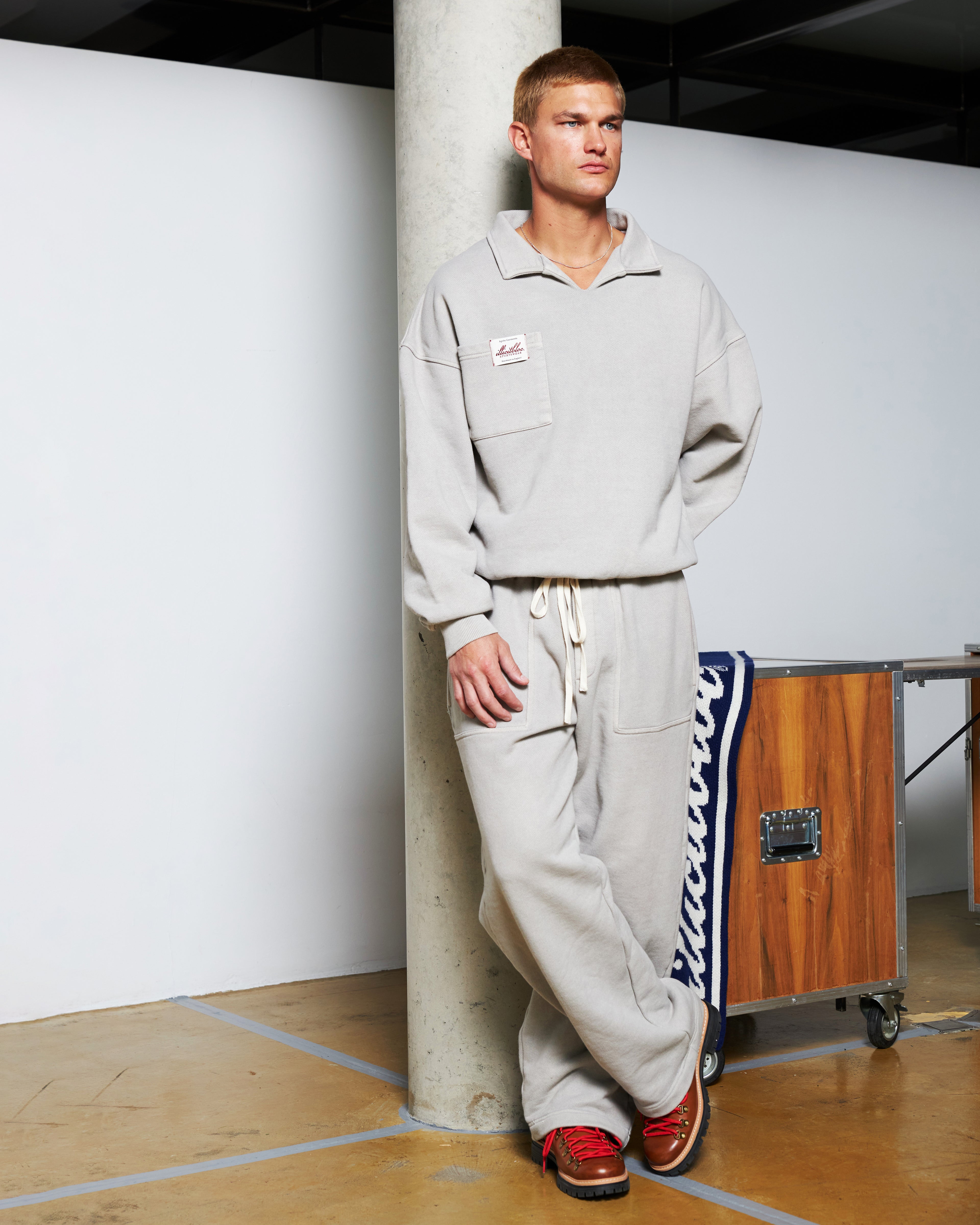 Après Drill Top - Powder Grey