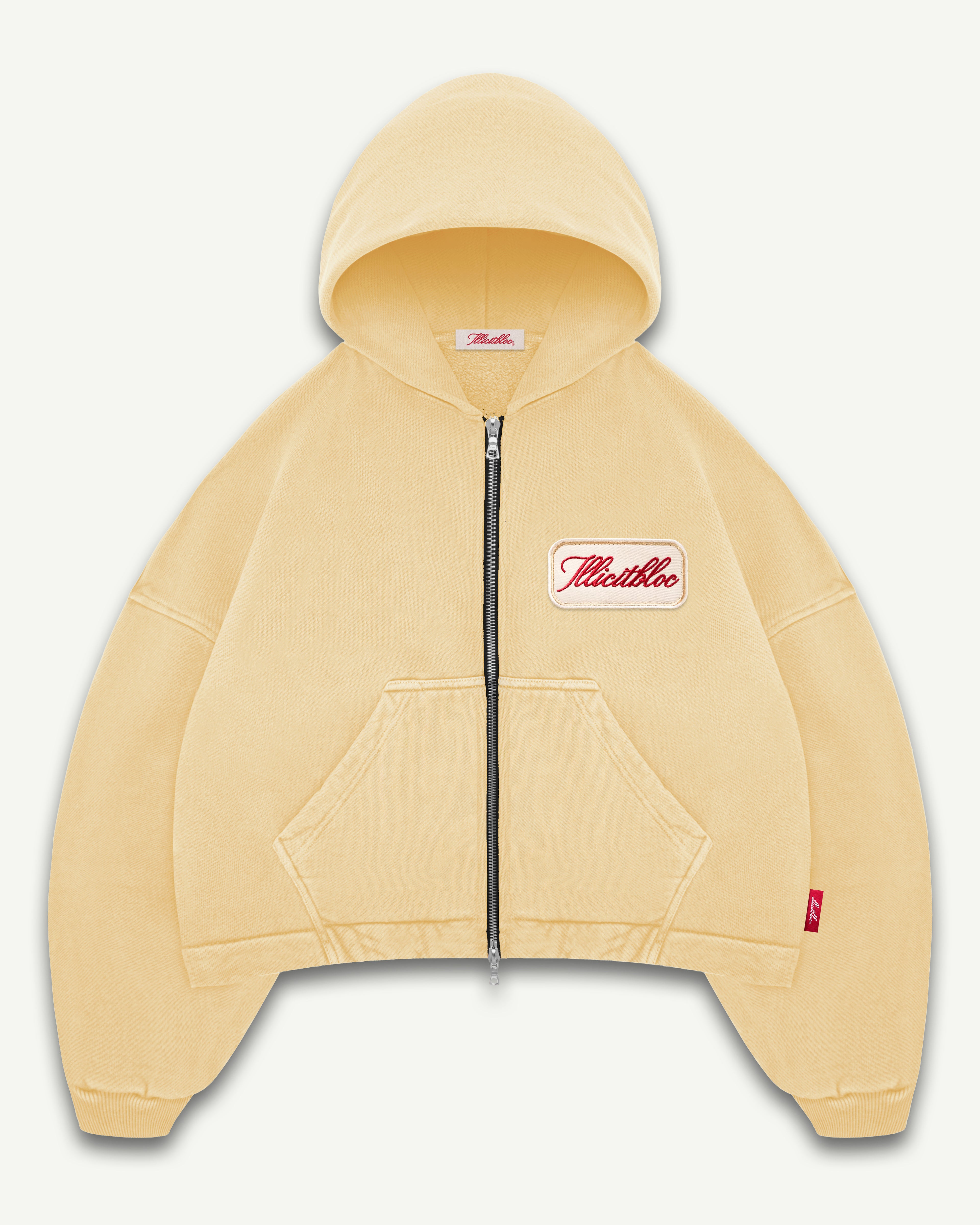 PATCHWORK ZIP HOODIE - MIMOSA