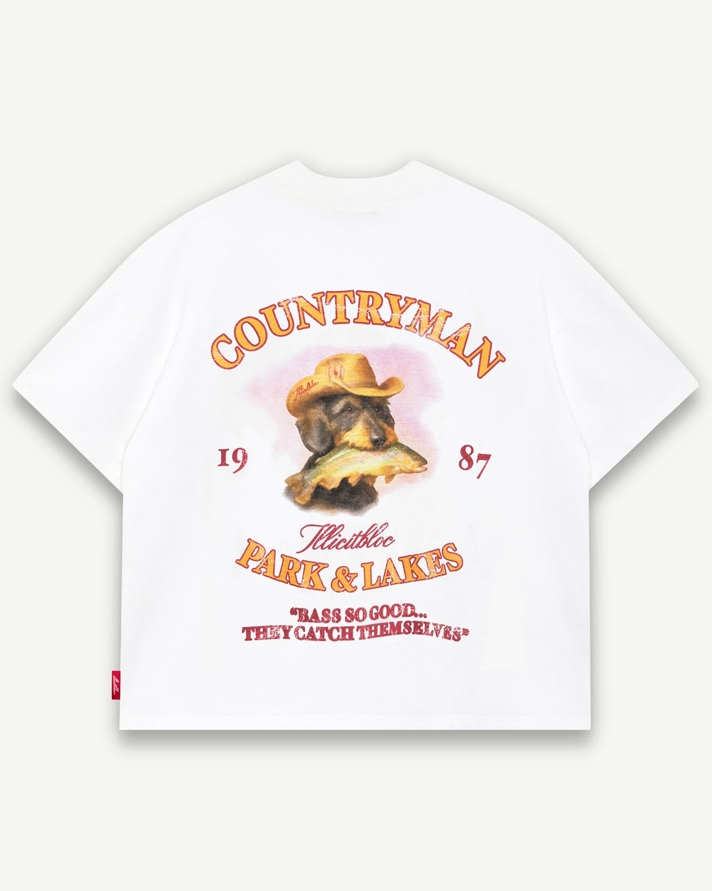 BASS HOUND T-SHIRT - WHITE