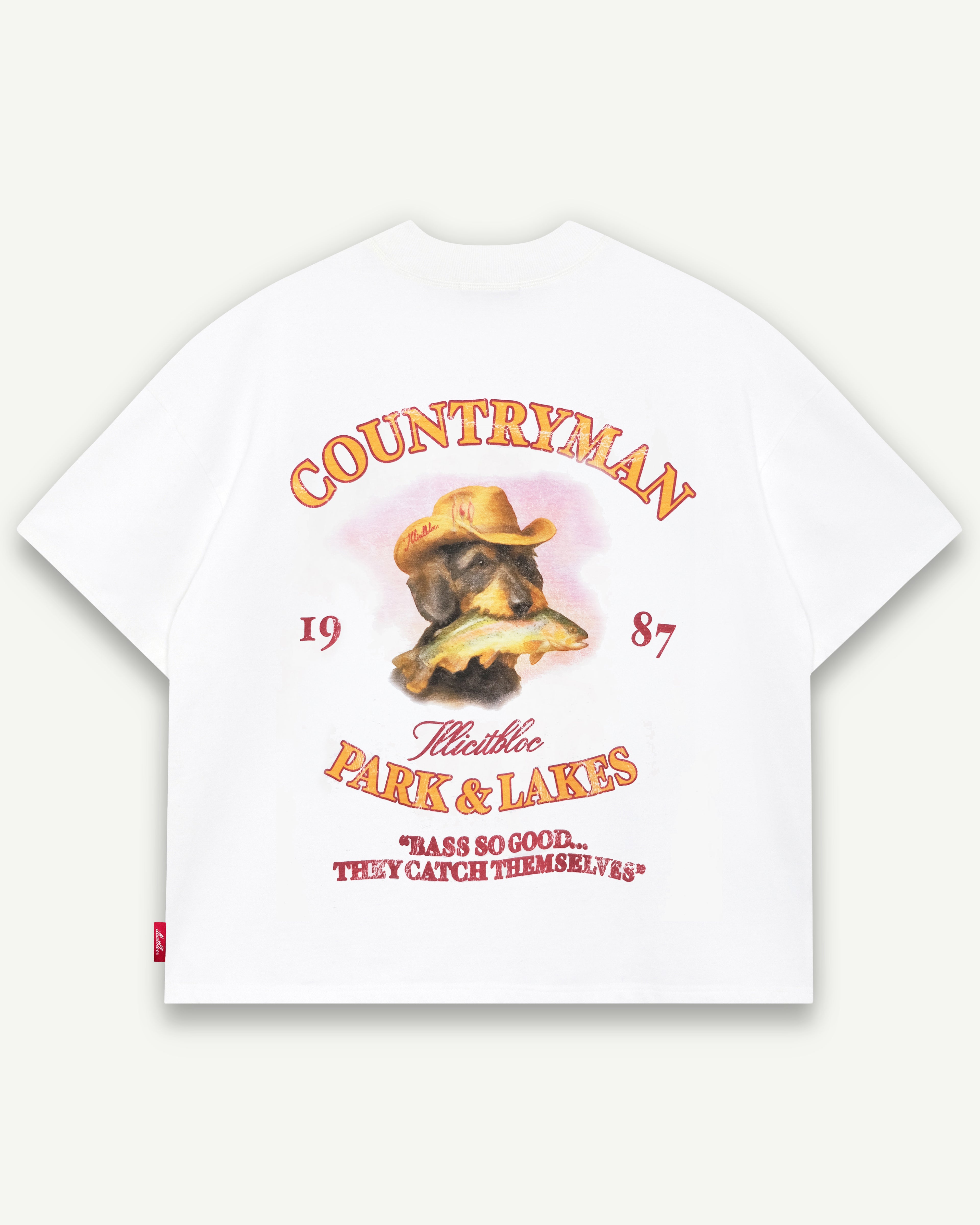 Bass Hound T-shirt - White