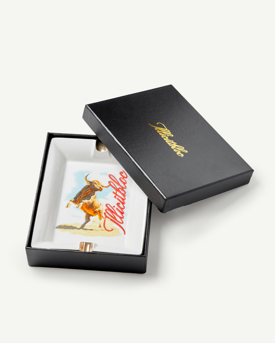 BULL MASCOT ASHTRAY