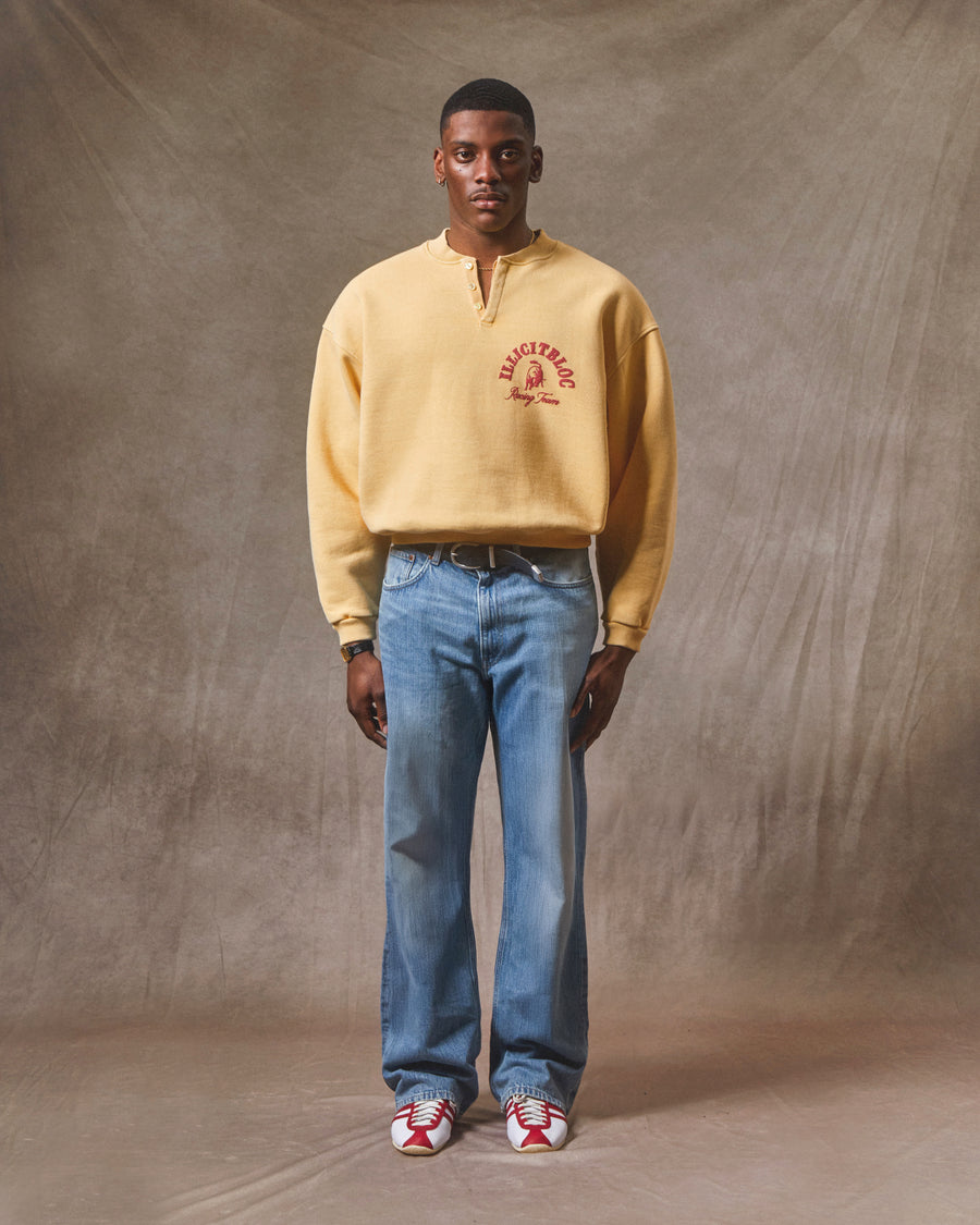 RACING TEAM HENLEY CREWNECK - MIMOSA