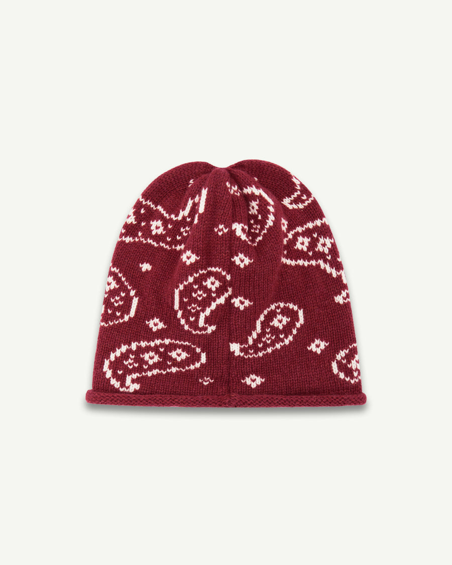 BANDANA ROLLBACK BEANIE - RED