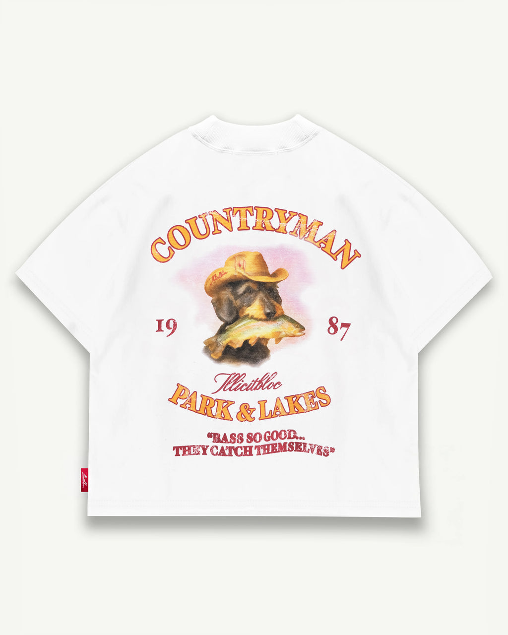 Bass Hound T-shirt - White