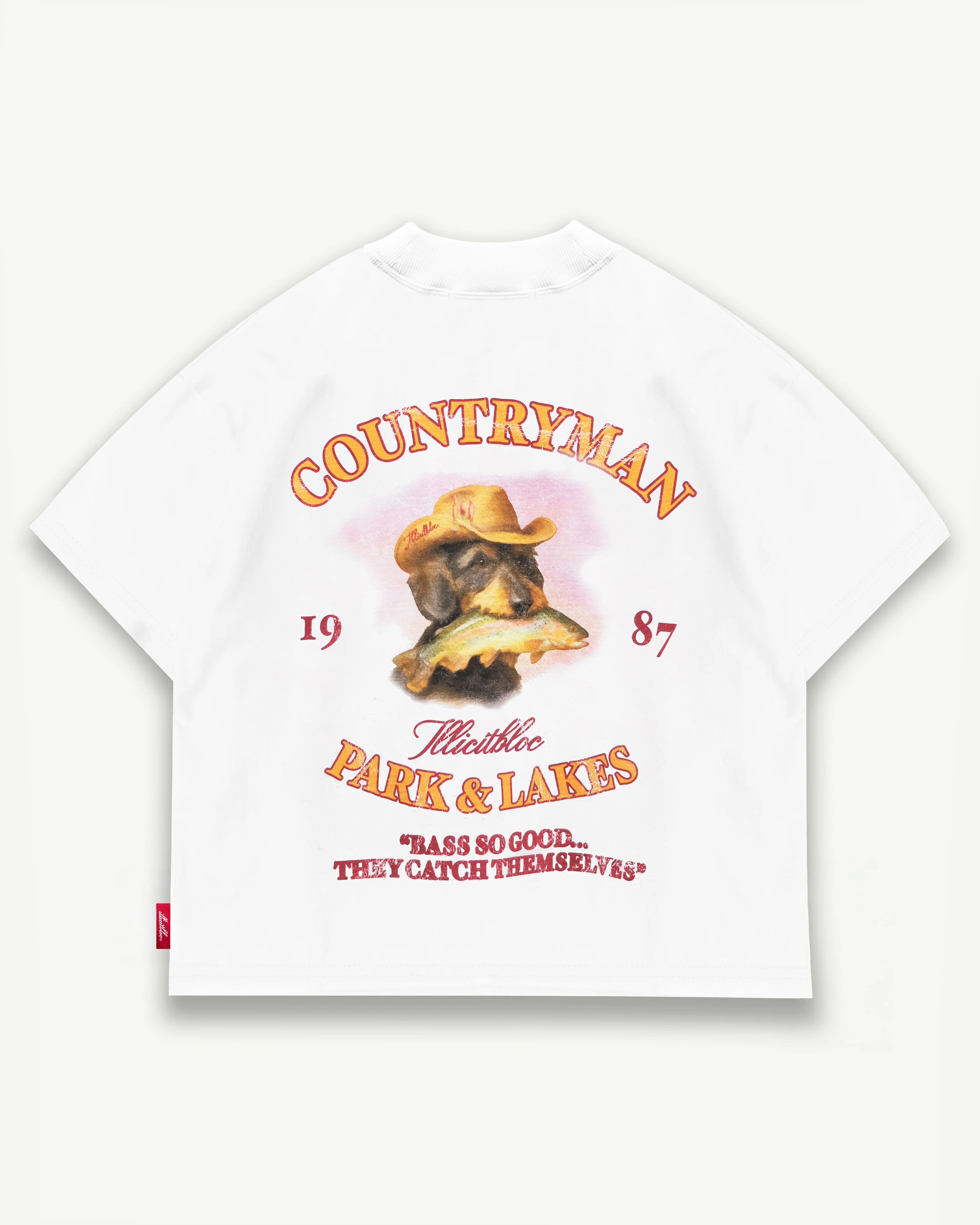 Bass Hound T-shirt - White