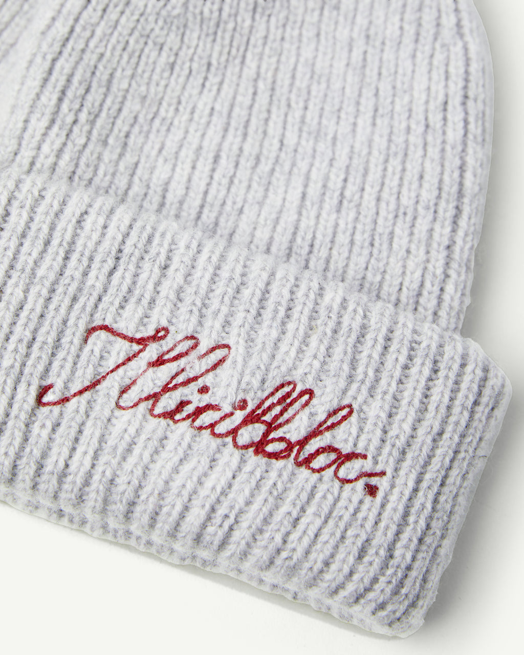 LAMBSWOOL ANGLER BEANIE - GREY