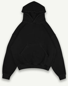 BLANK HOODIE - BLACK