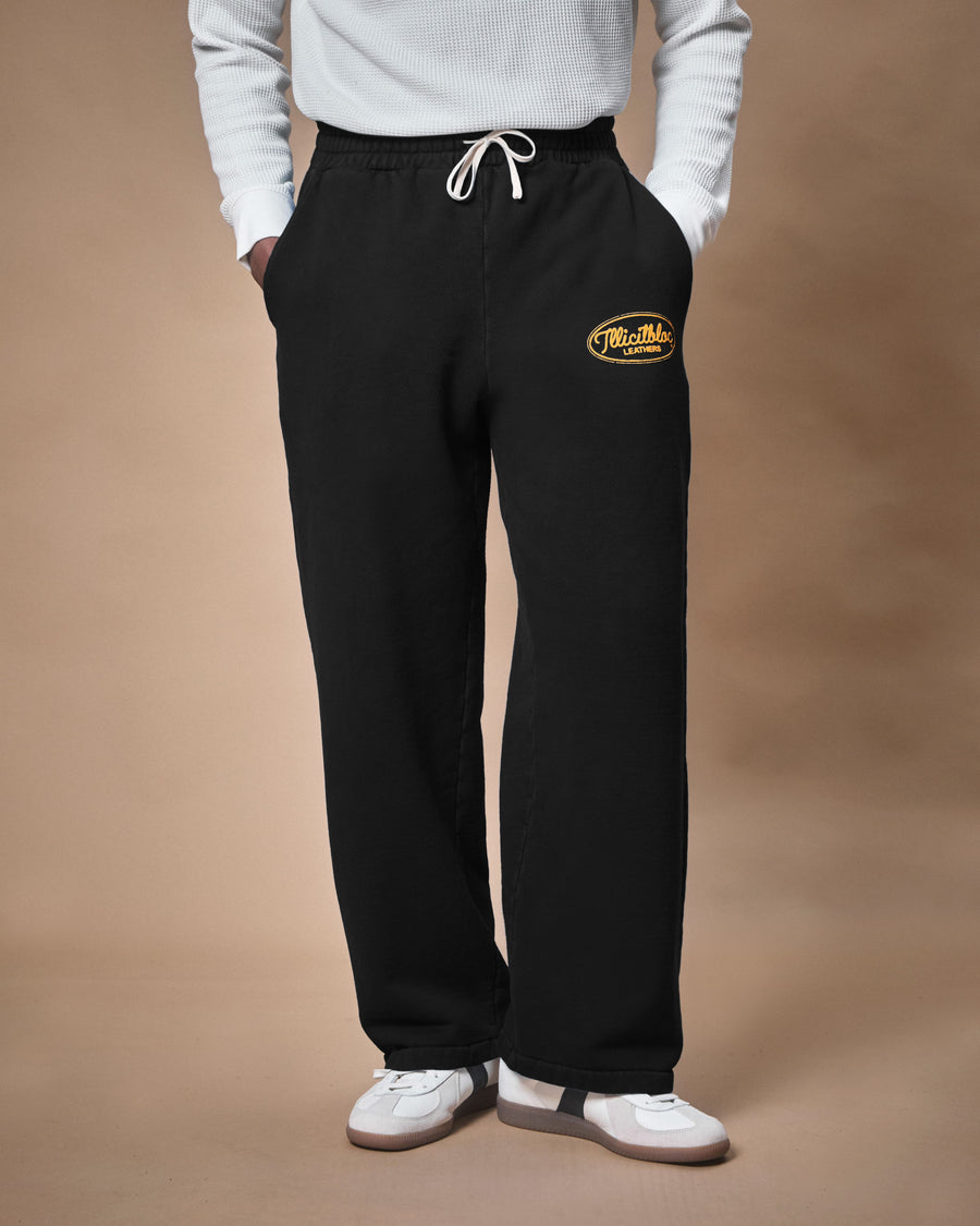LEATHERS IRONWEAVE™ SWEATPANTS - BLACK
