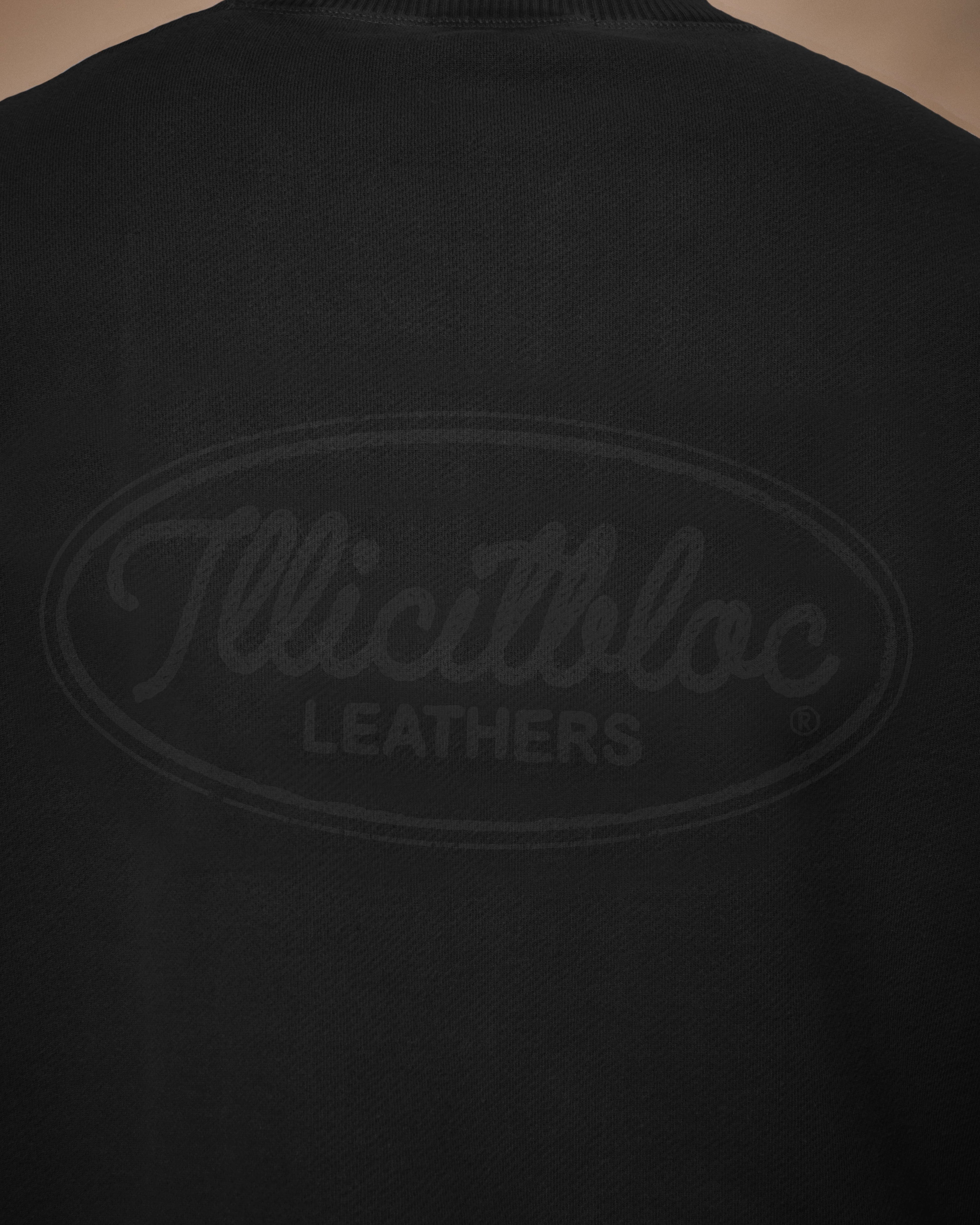 LEATHERS IRONWEAVE™ FADED POCKET SWEATSHIRT - BLACK