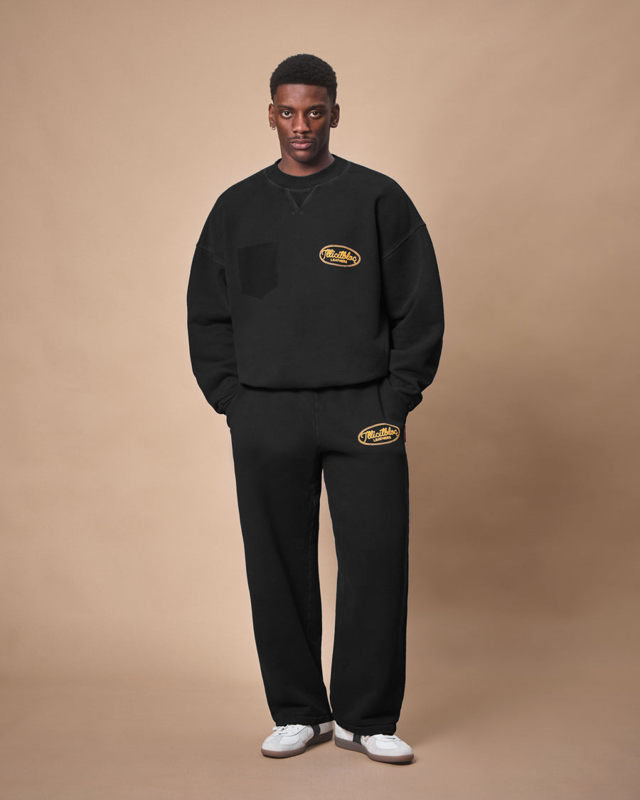 LEATHERS IRONWEAVE™ SWEATPANTS - BLACK