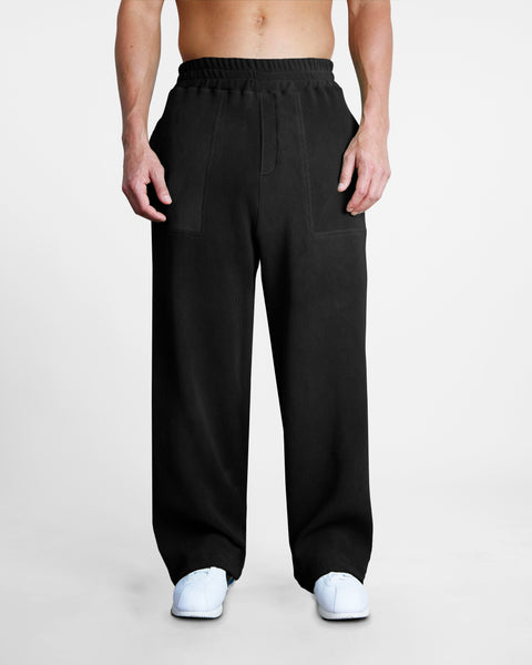 OTTOMAN STRAIGHT LEG - BLACK