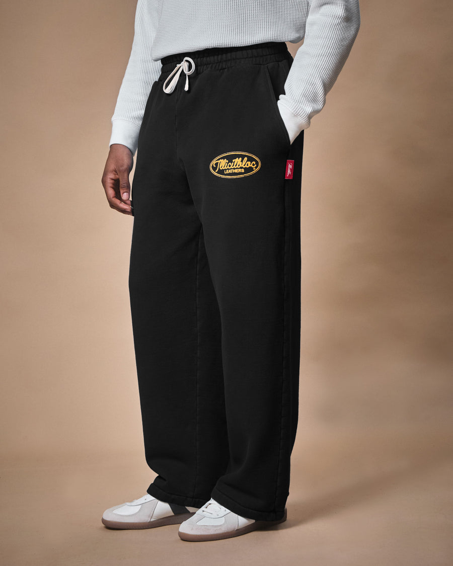 LEATHERS IRONWEAVE™ SWEATPANTS - BLACK