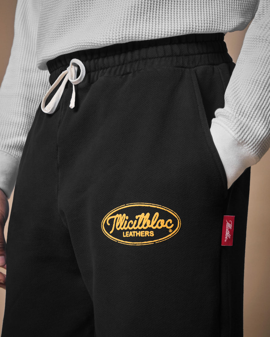 LEATHERS IRONWEAVE™ SWEATPANTS - BLACK