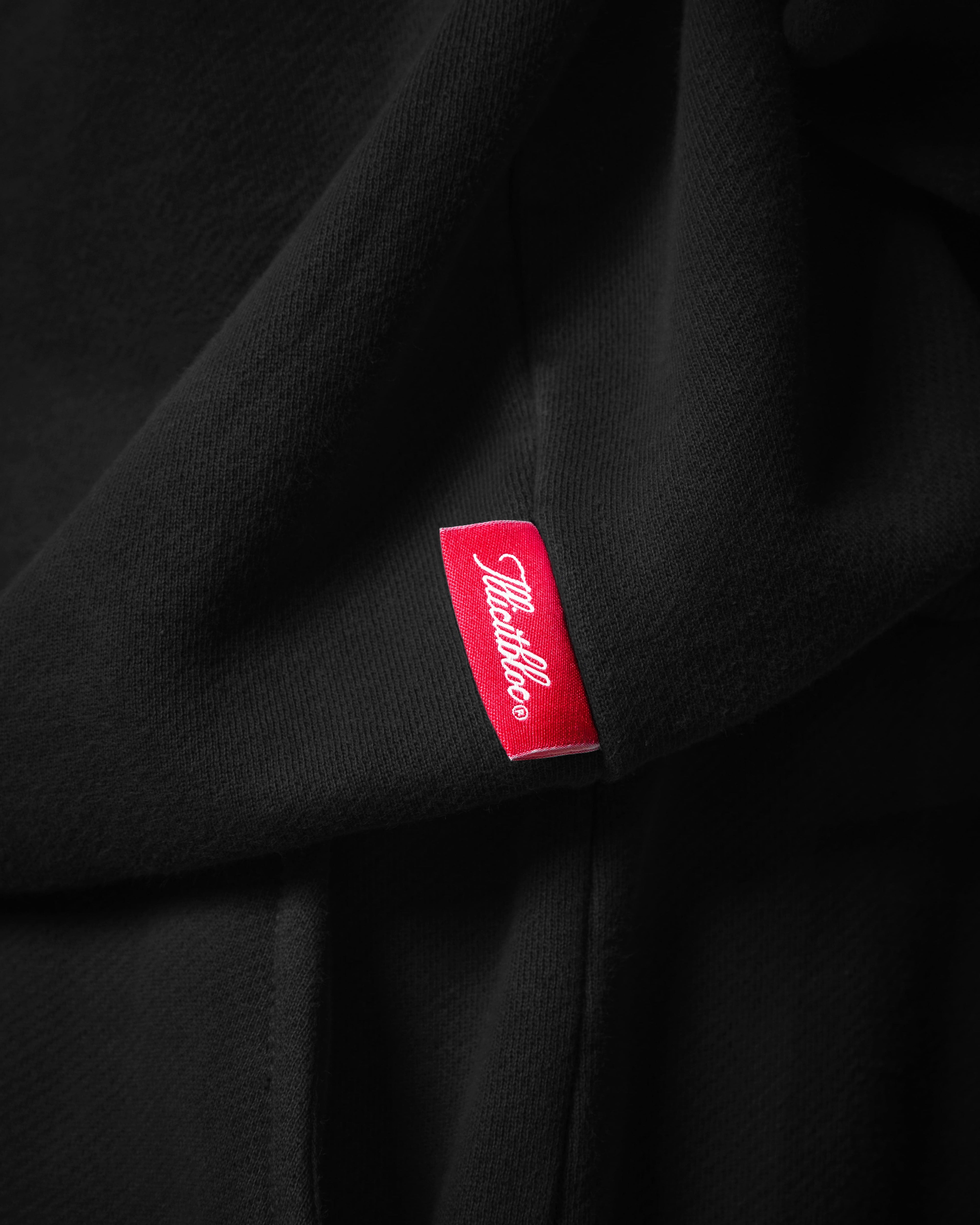 LEATHERS IRONWEAVE™ FADED POCKET SWEATSHIRT - BLACK