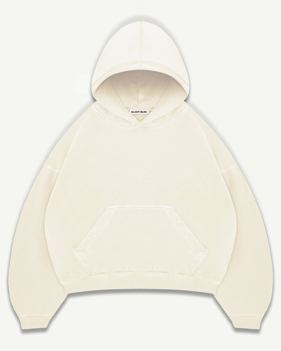 BLANK HOODIE - ECRU