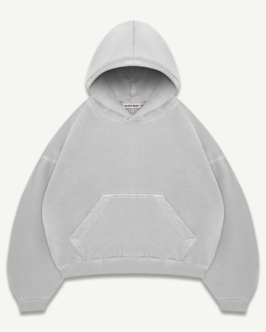 BLANK HOODIE - POWDER GREY