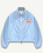 Load image into Gallery viewer, POPLIN DEPT. TRACK JACKET - BLUE/WHITE
